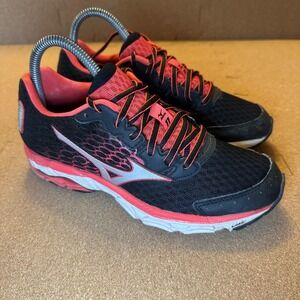 Mizuno Wave Inspire 11 Womens Size 6.5 Running‎ Shoes Black Pink Silver Sneakers